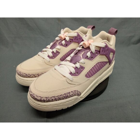 Jordan Spizike Low (PS) Girls Sneakers White Brown Crimson Size1.5Y NEW WITH BOX - Picture 9 of 11